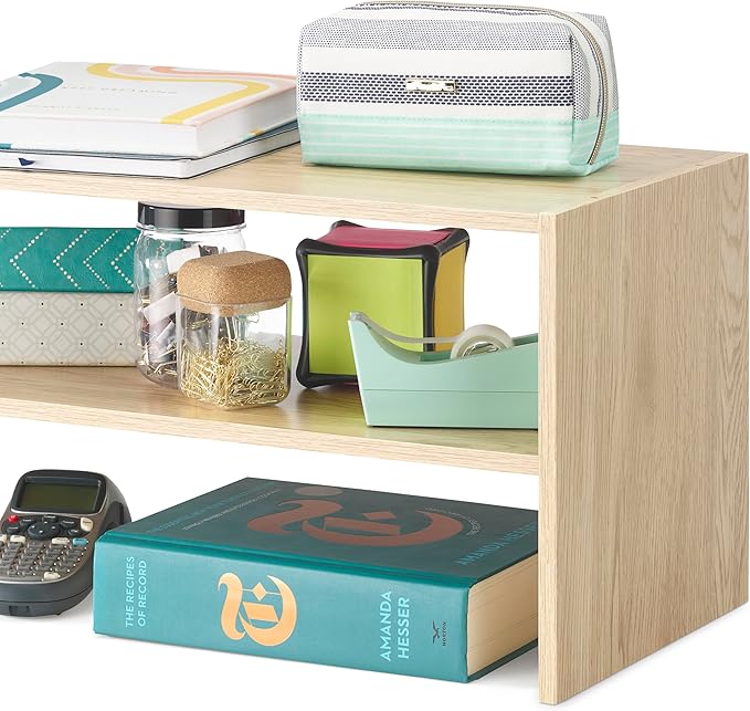 Whitmor Wood Stackable 2-Shelf Shoe Rack, 24 inches - Image 5
