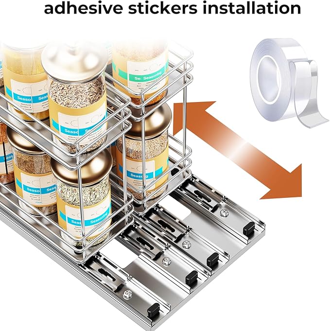 Mystozer Pull Out Spice Rack Organizer - Image 5