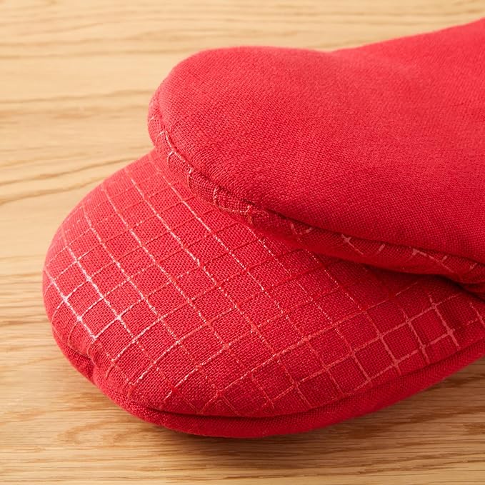 KITCHENAID Gourmet Series Gridlines Mini Oven Mitts 2-Pack Set, Heat Resistant - Image 3