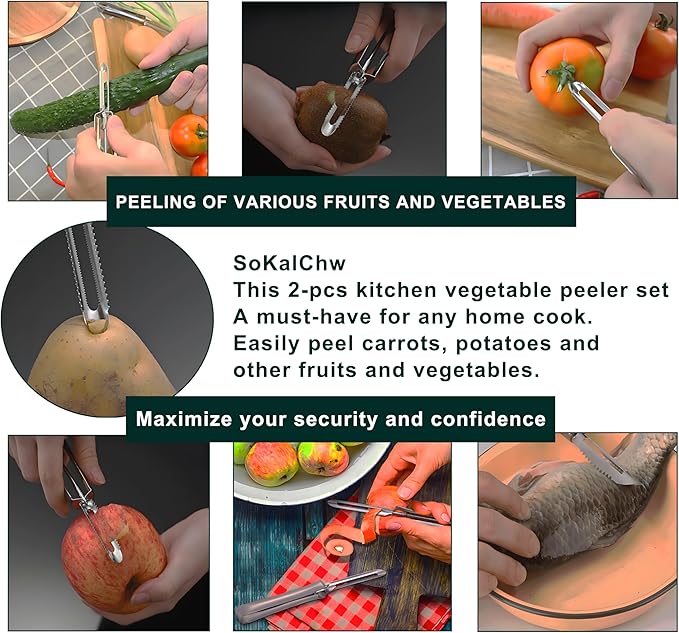 Potato Peelers for Kitchen, Just Like Mom's old steel Peeler - Image 8