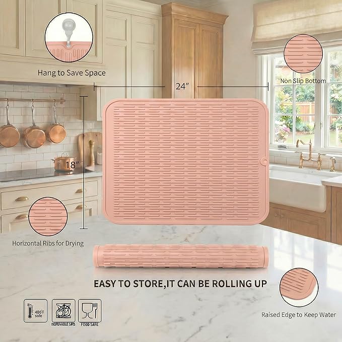MicoYang Silicone Dish Drying Mat - Image 2