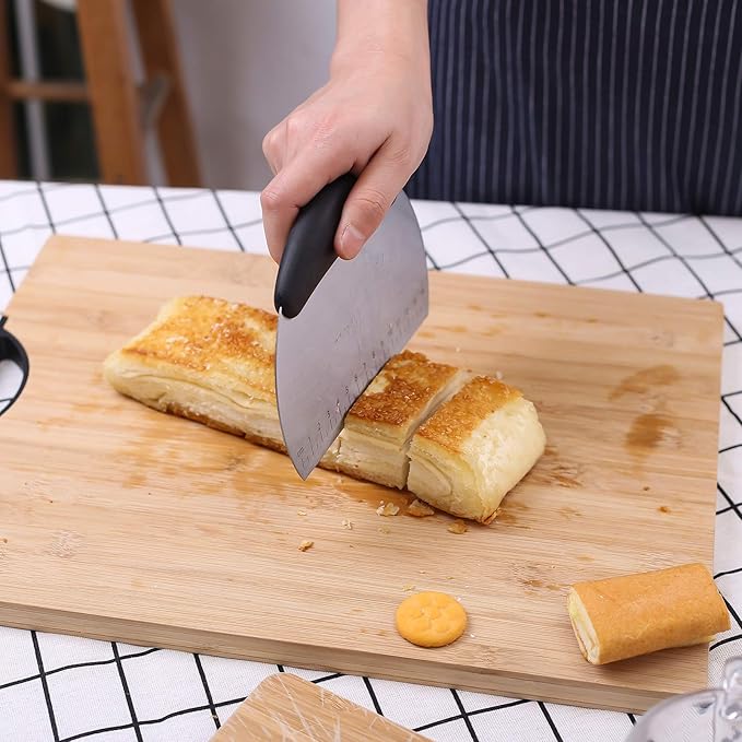 1 pcs Dough Pastry Scraper Chopper/Stainless Steel Dough Scraper Cutter - Image 3