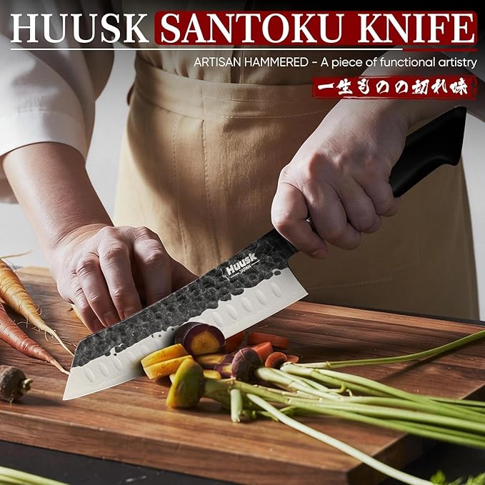 Huusk Santoku Japanese Chef Knife - Image 2