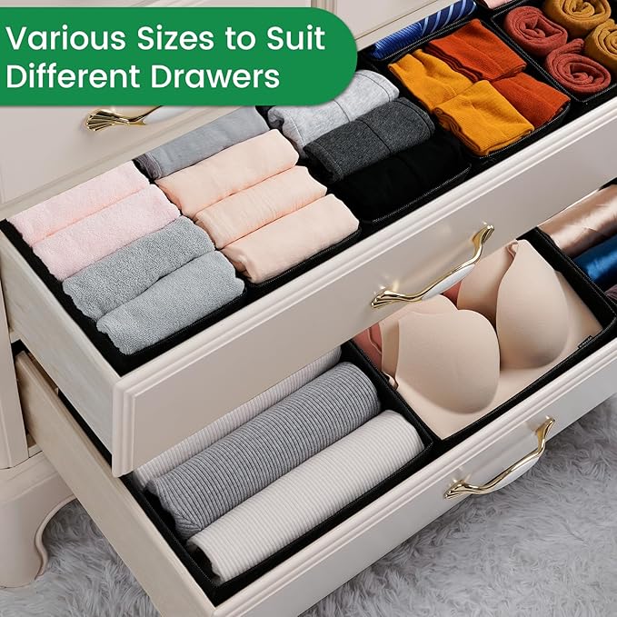 Criusia 16 Pack Underwear Drawer Organizer, Drawer Organizer Clothes, Foldable - Image 5