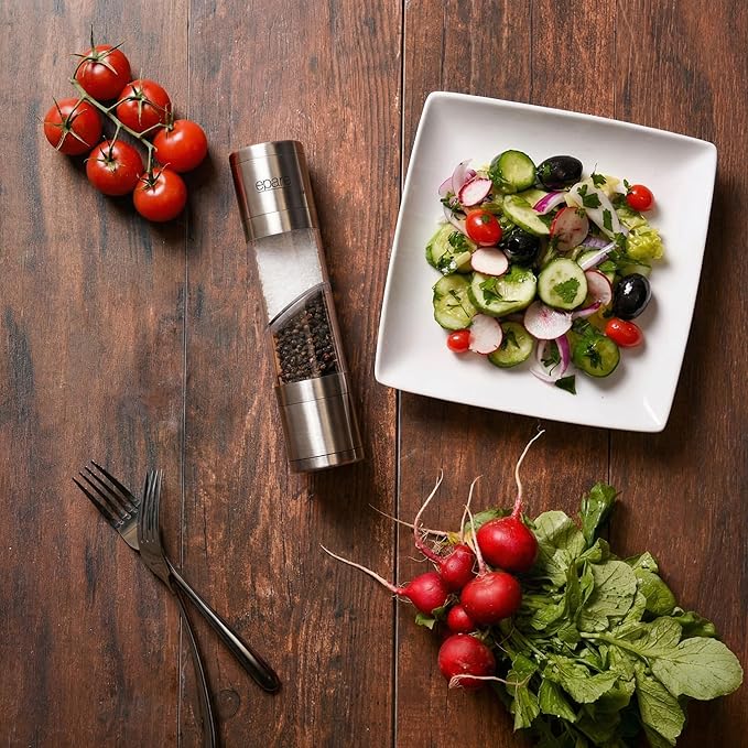 Eparé Salt and Pepper Grinder in One – 2 in 1 Salt and Pepper Grinder Combo - Image 8