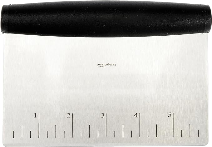 Amazon Basics Multi-Purpose Bench Scraper, Stainless Steel Dough Cutter - Image 3