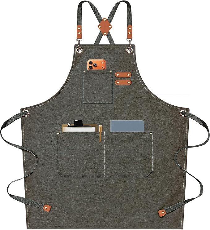 AFUN Chef Aprons for Men Women by BringYouaFun