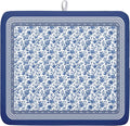 Blue Floral Branches Dish Drying Mat by Kawani
