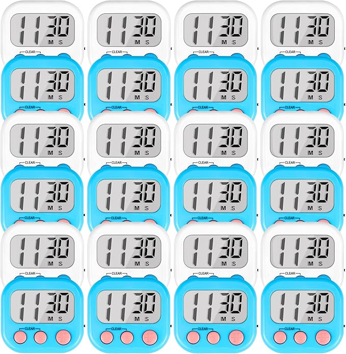 Timer for Kids Teachers Digital Kitchen Timers for Cooking Large Magnetic by AOUCE