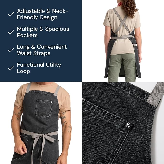 hedley & bennett Crossback Apron - Image 4