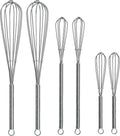 Mini Wire Whisk 6 Pack by Keewah