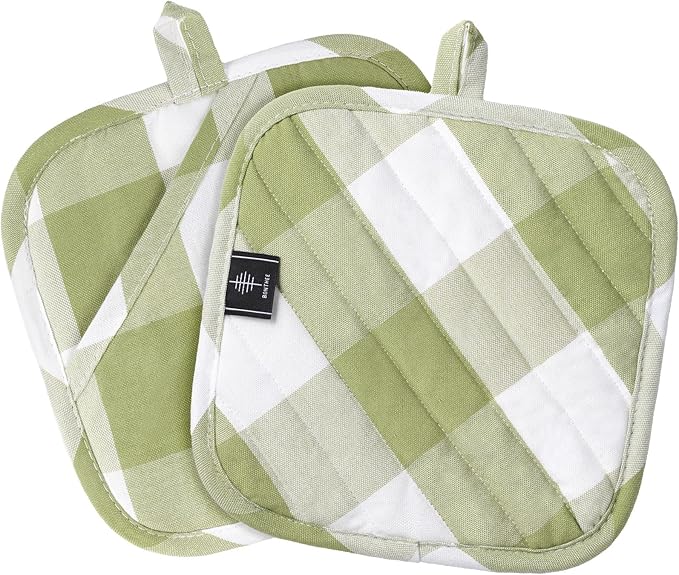 Cotton Pot Holders for Kitchen Heat Resistant Potholder Hot Pads Trivet Coaster by BONTHEE
