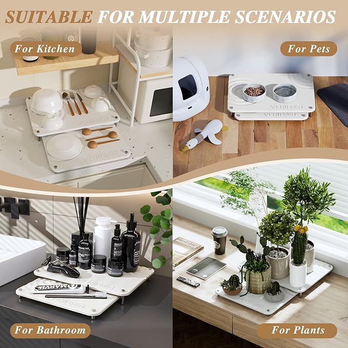 Pearl White 2Pcs Large Stone Dish Drying Mat - Image 9