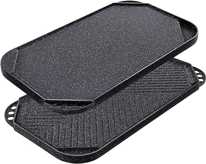 SENSARTE Nonstick Griddle Grill Pan, Pro-Grid Reversible Grill & Griddle Pan by SENSARTE