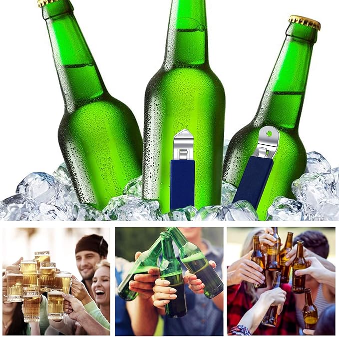 3 Pieces Magnetic Bottle Openers Can Opener Classic Beer Opener Stainless Steel - Image 5