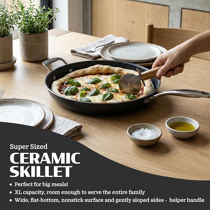 Granitestone Ceraluxe 14 Inch Frying Pan - Image 5