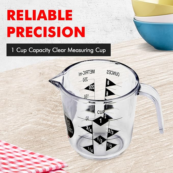 Chef Craft Select Plastic Measuring Cup, 1 Cup Capacity - Image 2