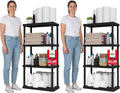 IRIS USA 4-Shelf Light Duty Plastic Storage Shelves, 200lb Capacity, Medium by IRISUSA