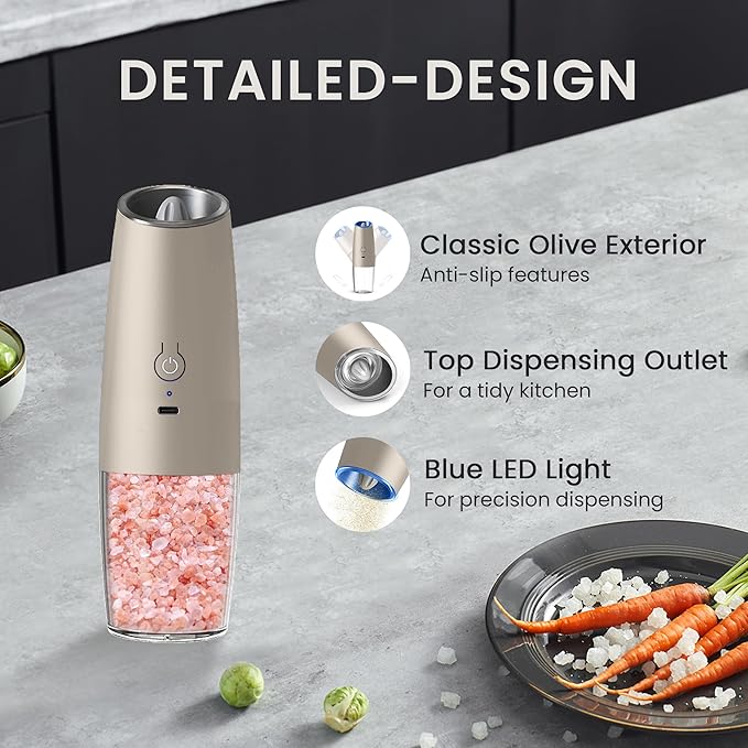 Rechargeable Salt And Pepper Grinder Set - Image 5