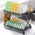 2-Tier Dish Racks for Kitchen Counter, Stainless Steel Kitchen Dish Drying Rack by Dellershownow