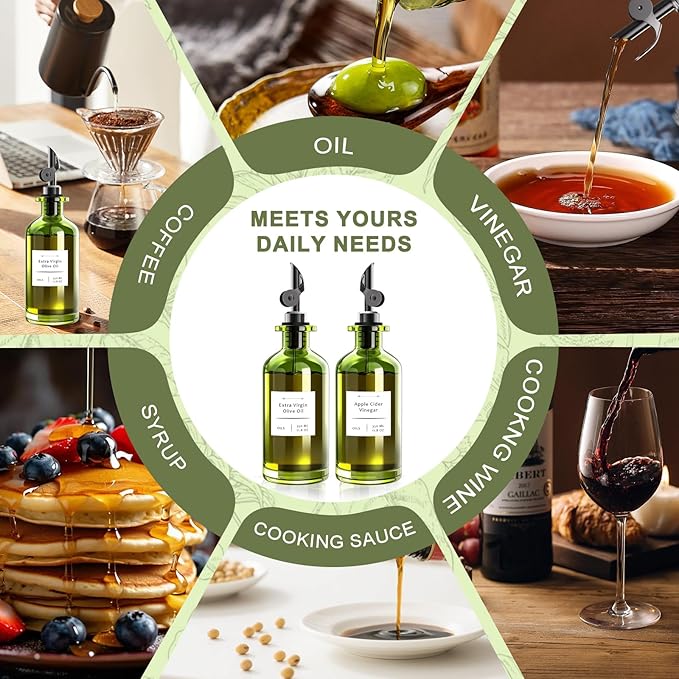 COOLMI Oil Dispenser for Kitchen - 12oz/350ml - Image 9