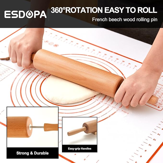 Classic Wood Rolling Pin - Image 2
