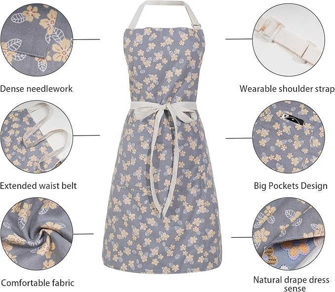 Aoomzoon Kitchen Aprons for Women - Image 4