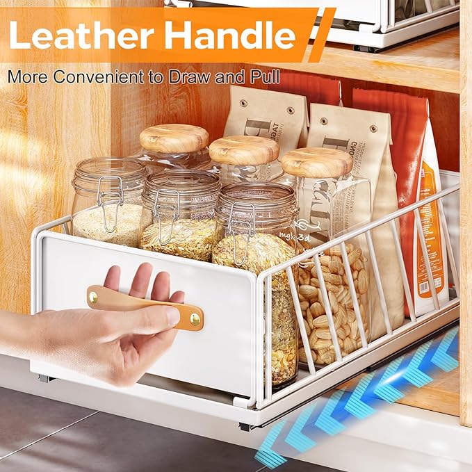 Pull out Cabinet Organizer, Heavy Duty Slide out Pantry Shelves Drawer Storage - Image 7