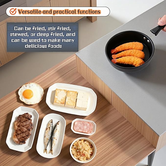 4.7 Inch Mini Frying Pan, Flat Bottom Design - Image 8