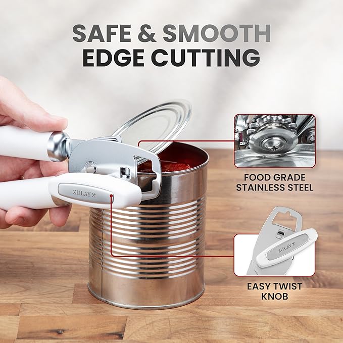 Zulay Kitchen Heavy Duty Stainless Steel Can Opener Manual - Image 4