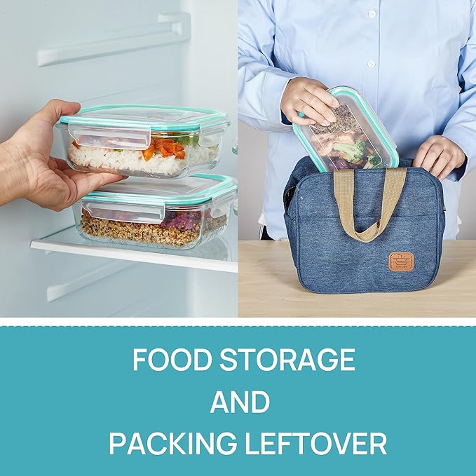Vtopmart 5Pack 22oz Glass Storage Containers - Image 5