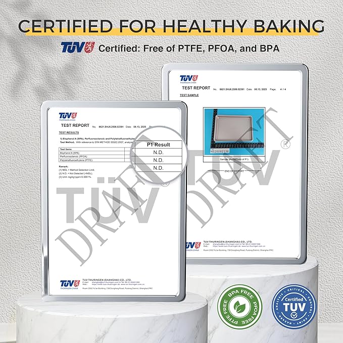 HONGBAKE Baking Sheet Pan Set of 3, Cookie Sheets - Image 2