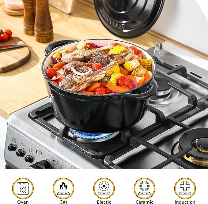 Velaze 7.5 QT Dutch Oven Pot - Image 4