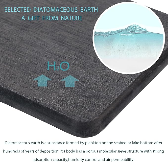 NiuYichee 2 Pcs Water Absorbing Stone Trays, Kitchen/Bathroom Sink Soap Dish - Image 5