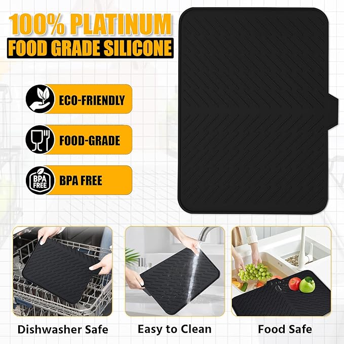 Luxet Silicone Dish Drying Mat - Image 8