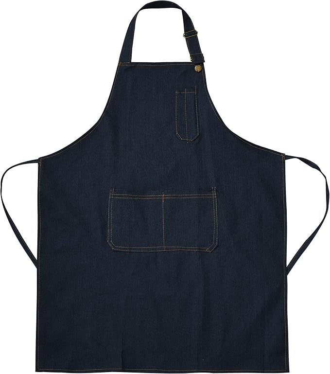 Tosewever Canvas Cross Back Chef Cotton Aprons by Tosewever
