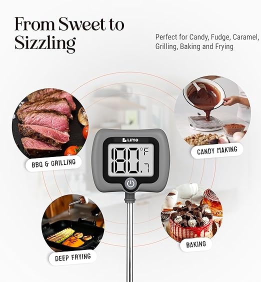 Digital Candy Thermometer with Pot Clip, Instant Read Kitchen Thermometer - Image 6