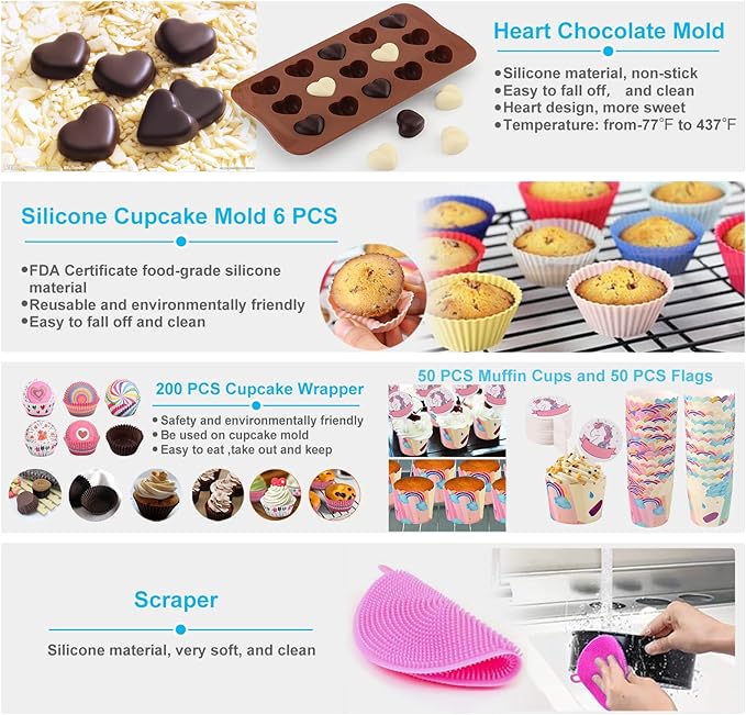 Cake Decorating Kits 567 PCS Baking Set - Image 6