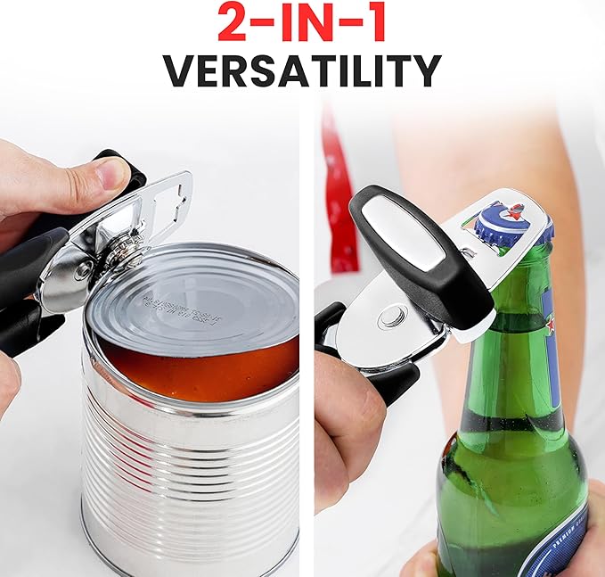Zulay Kitchen Heavy Duty Stainless Steel Manual Can Opener – Ergonomic Soft - Image 7