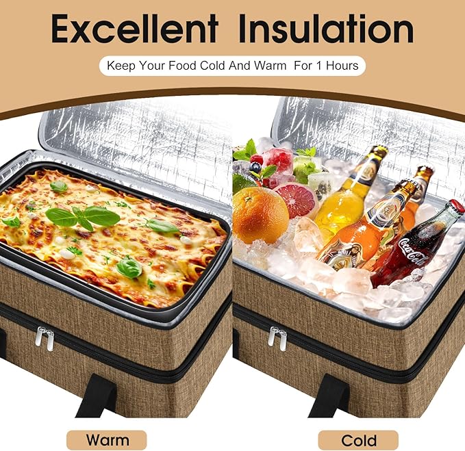 Double Insulated Casserole Carrier, Portable Casserole Carrier - Image 4