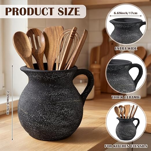 Potchen Rustic Kitchen Utensil Holder - Image 3