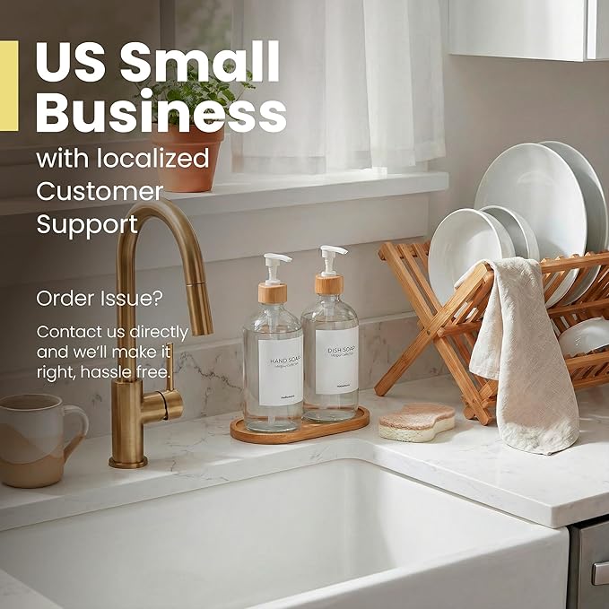 MaisoNovo Glass Dish Soap Dispenser - Image 3