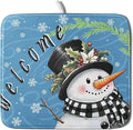 Christmas Snowman Dish Drying Mat by Aytipun