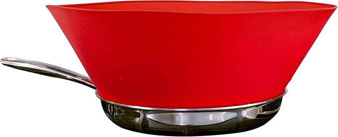 Frywall 12 - Red - Splatter Guard, as Seen on Shark Tank by Frywall