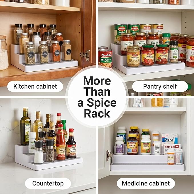 YAN & HIN 3 Tier Spice Rack Organizer - Image 8
