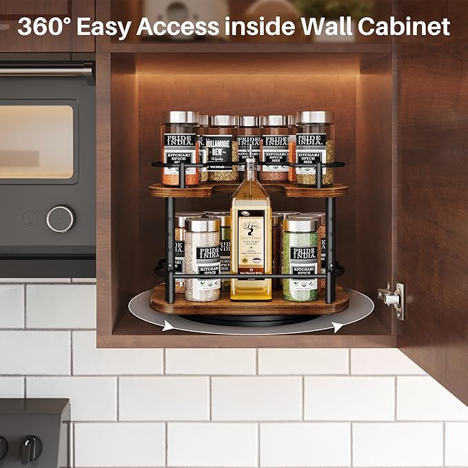 Lazy Susan Organizer Spice Rack - Image 8