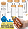 Glass Spice Jars with Bamboo Airtight Lids by MEM+WORLDSHOP