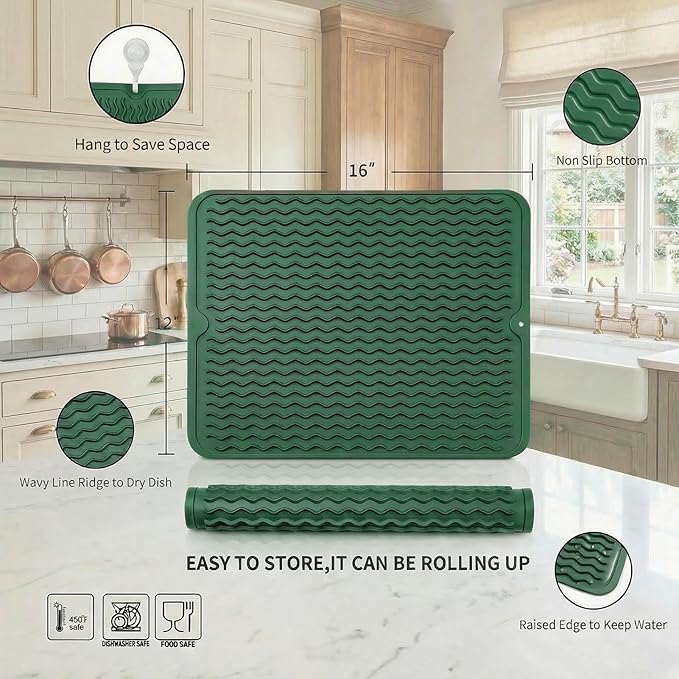 MicoYang Silicone Dish Drying Mat - Image 2