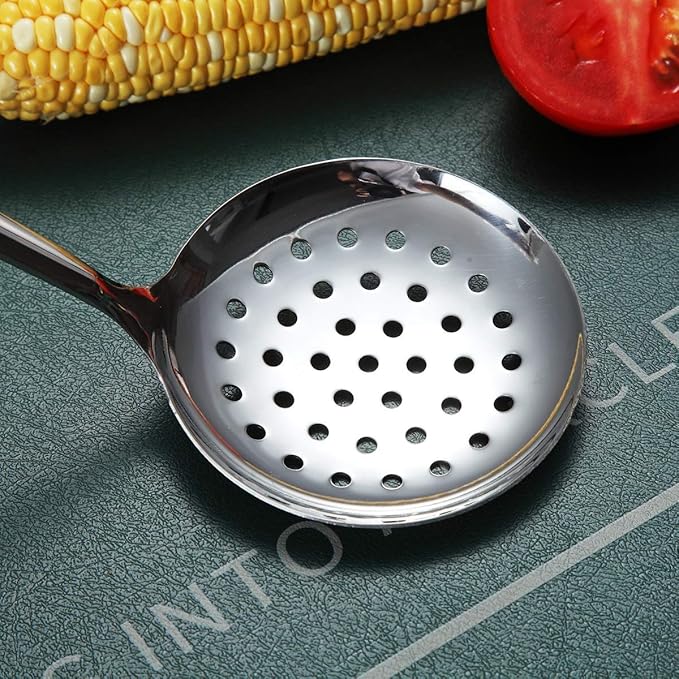 Stainless Steel Skimmer, Berglander Metal Strainer, Kitchen Cooking Skimmers - Image 5