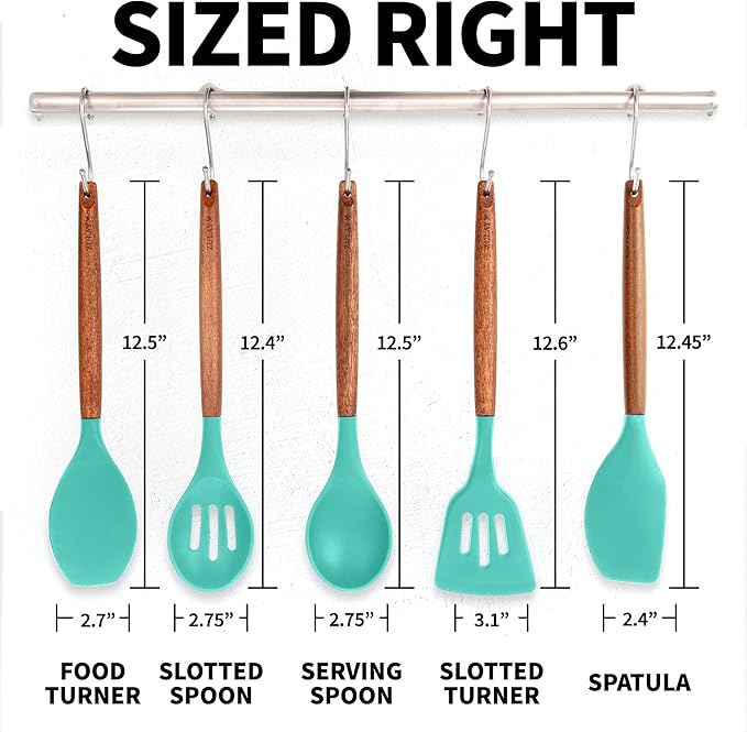 Zulay Kitchen Non-Stick Cooking Utensils Set - Image 8